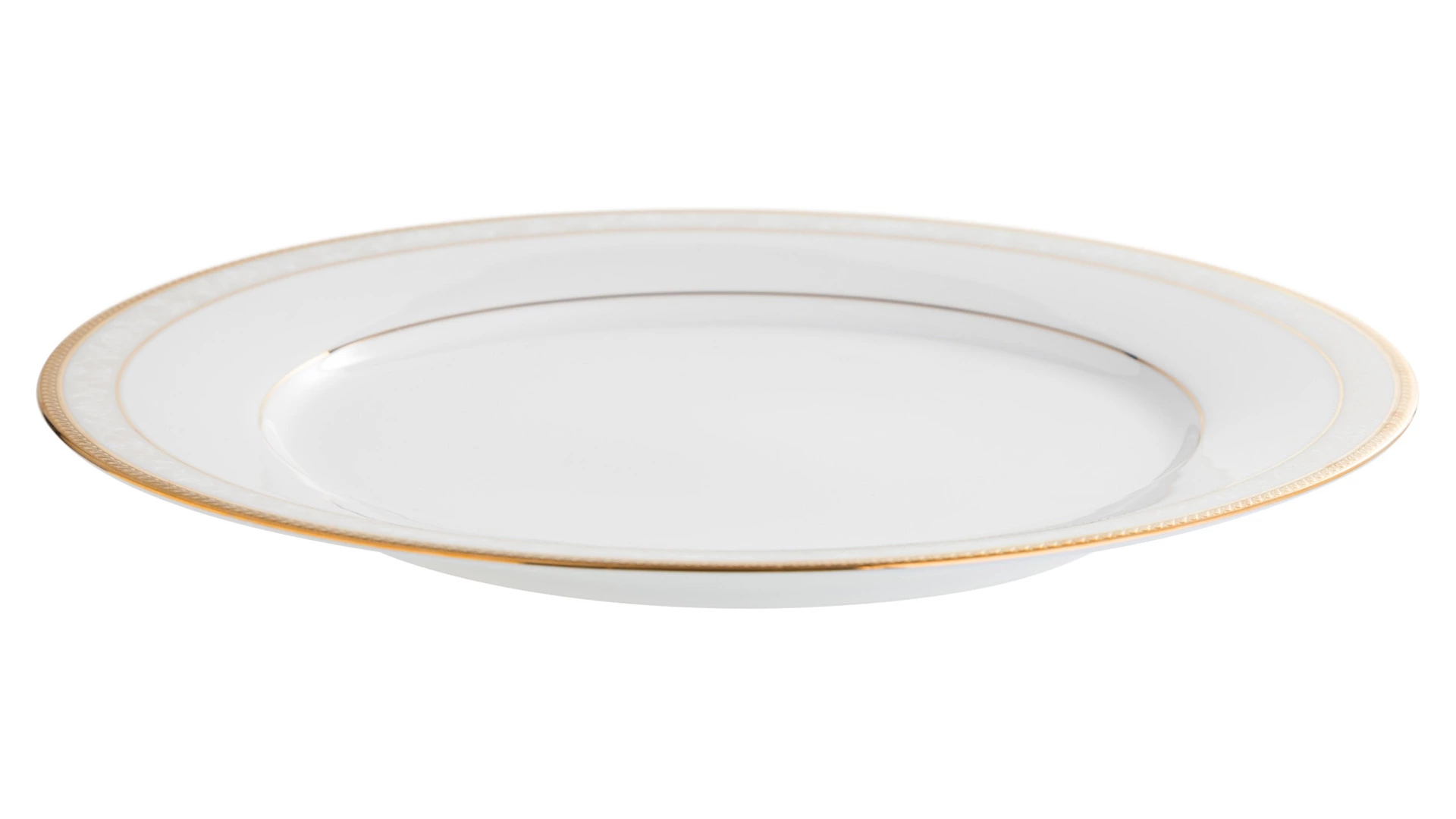 Тарелка обеденная Noritake Хэмпшир, золотой кант 27 см
