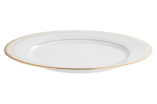 Тарелка обеденная Noritake Хэмпшир, золотой кант 27 см
