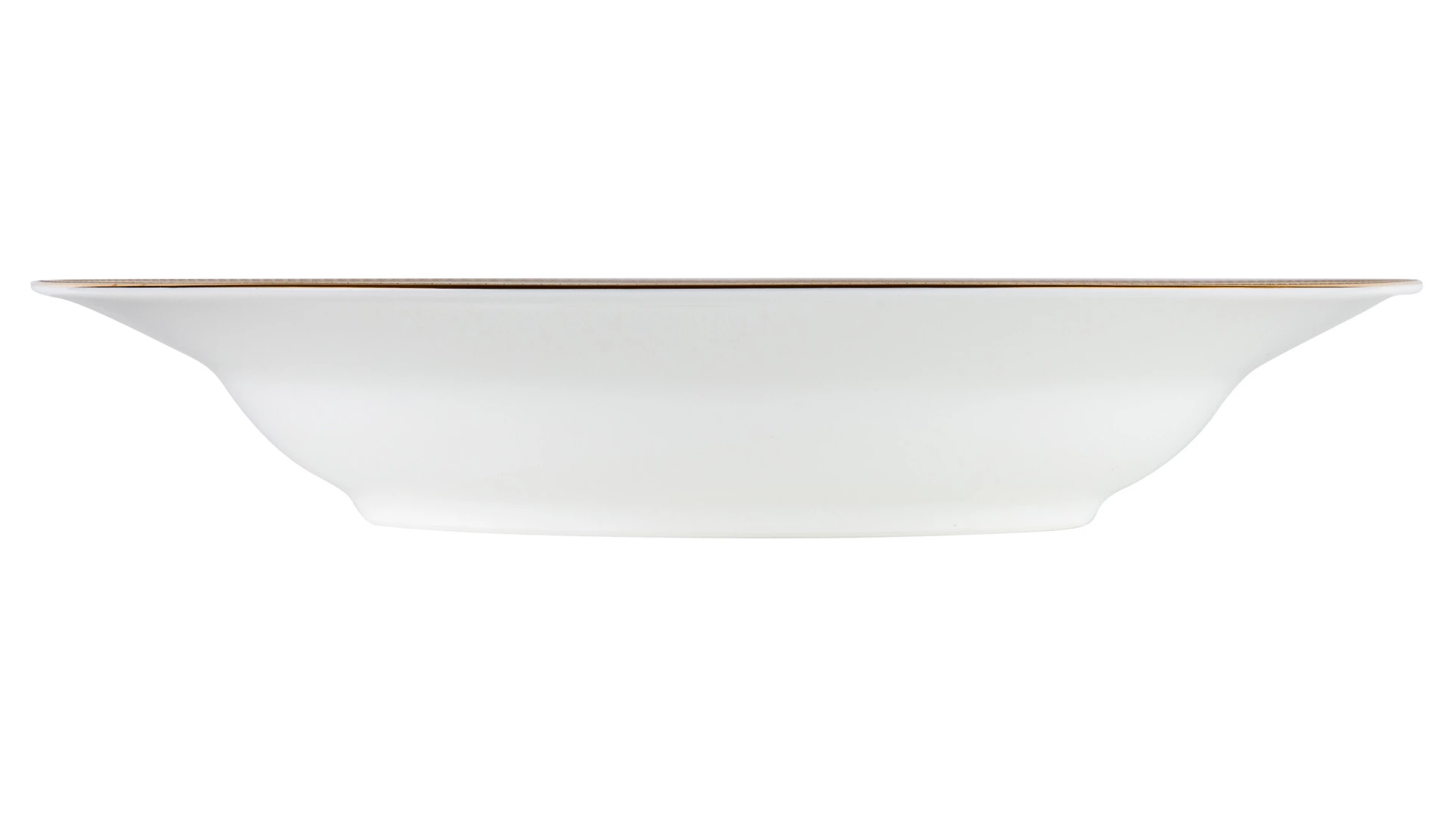 Тарелка суповая Noritake Хэмпшир, золотой кант 23 см