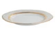 Тарелка акцентная Noritake Хэмпшир, золотой кант 23 см