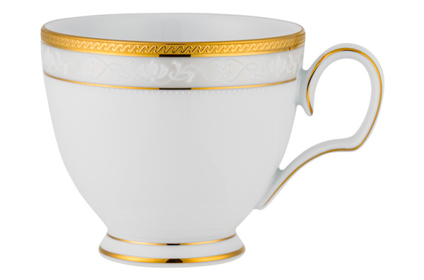 Чашка чайная с блюдцем Noritake Хэмпшир, золотой кант 250 мл