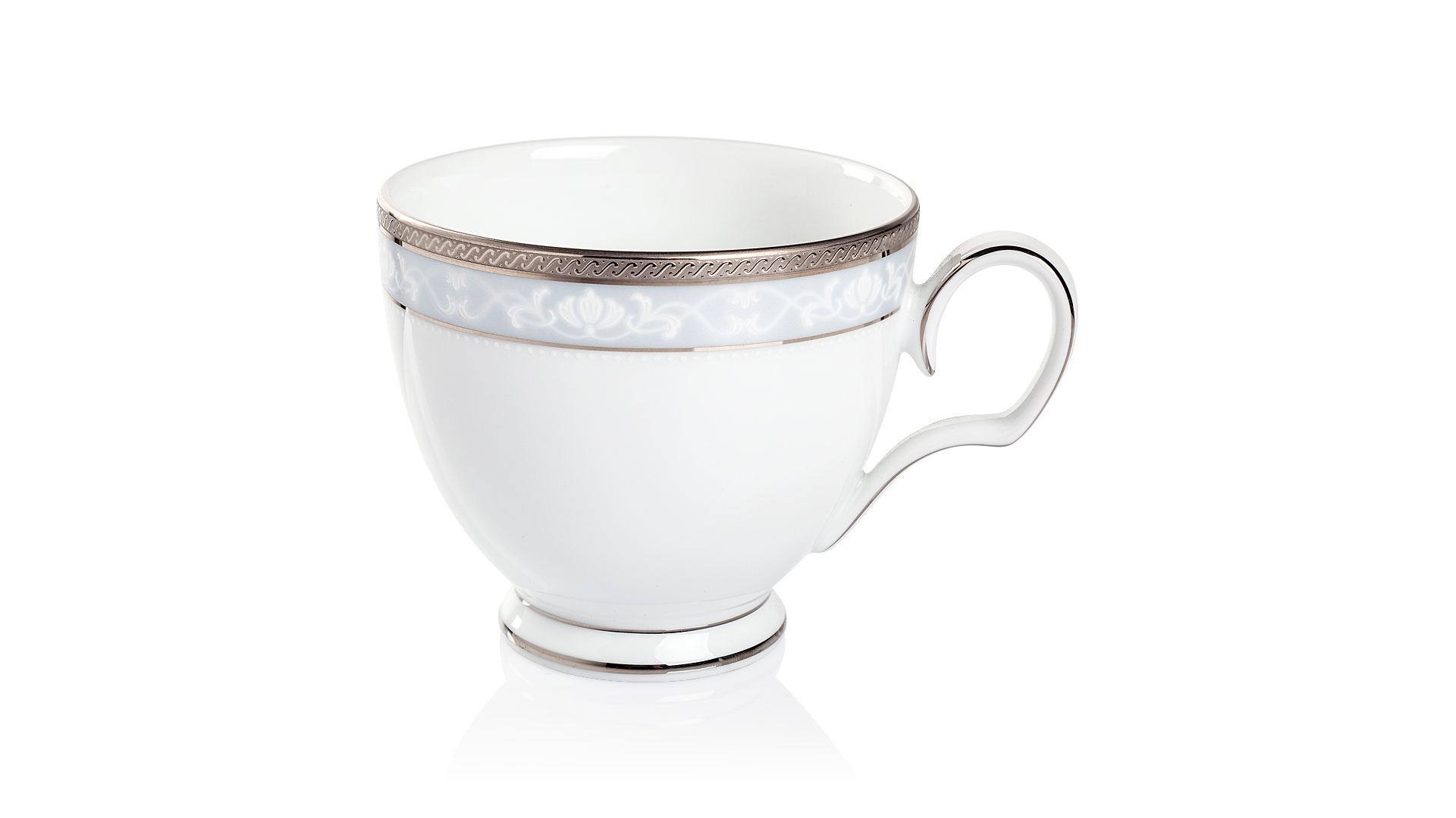 Чашка чайная с блюдцем Noritake Хэмпшир, платиновый кант 250 мл
