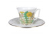 Чашка чайная с блюдцем ИФЗ Солнечный букет Юлия, фарфор костяной