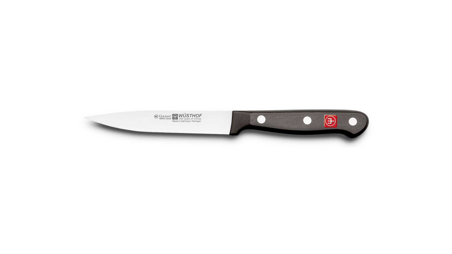 Нож кухонный универсальный WUESTHOF Gourmet 12см, сталь молибден-ванадиевая