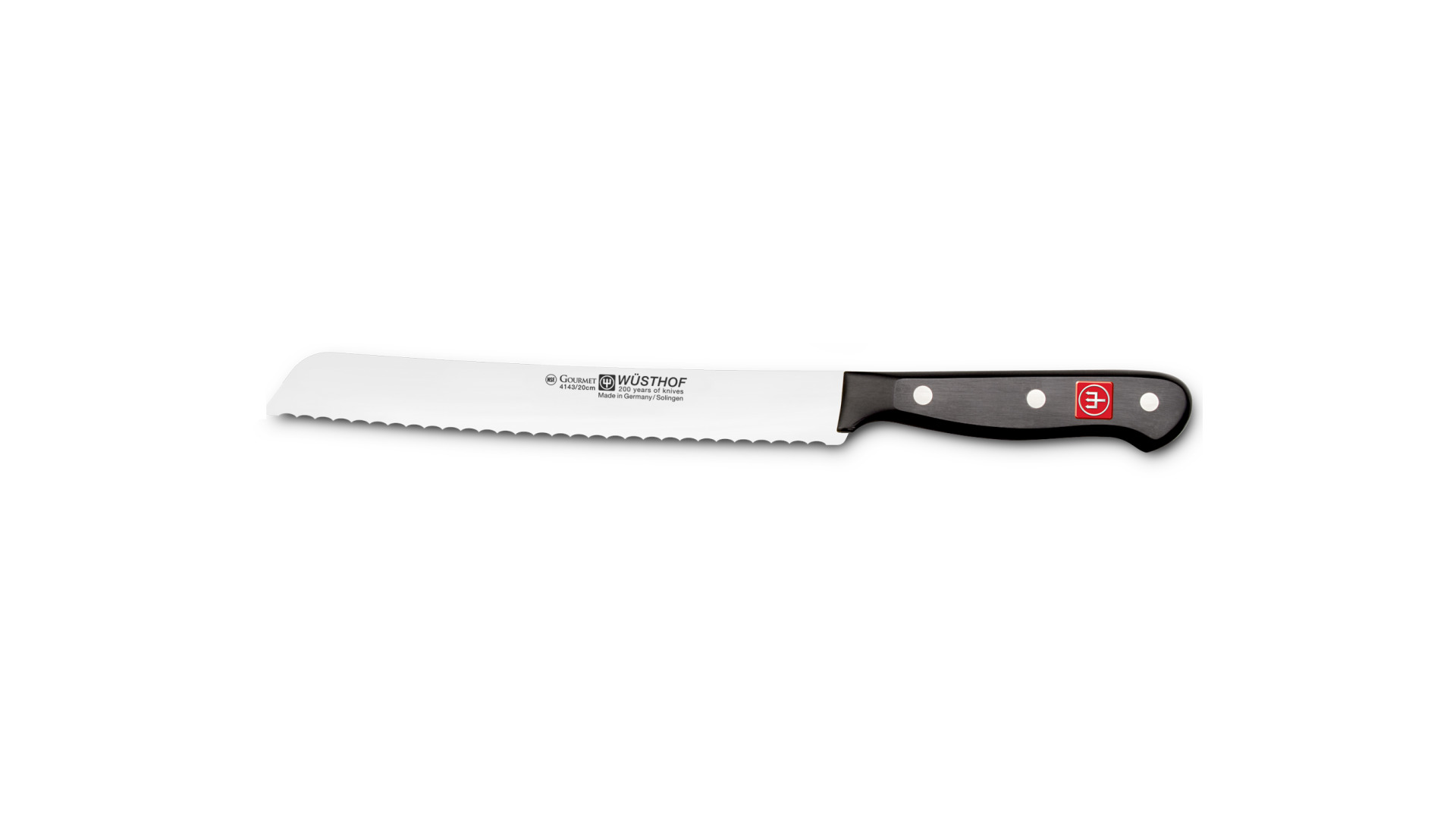Нож для хлеба Wuesthof Gourmet 20 см, сталь молибден-ванадиевая