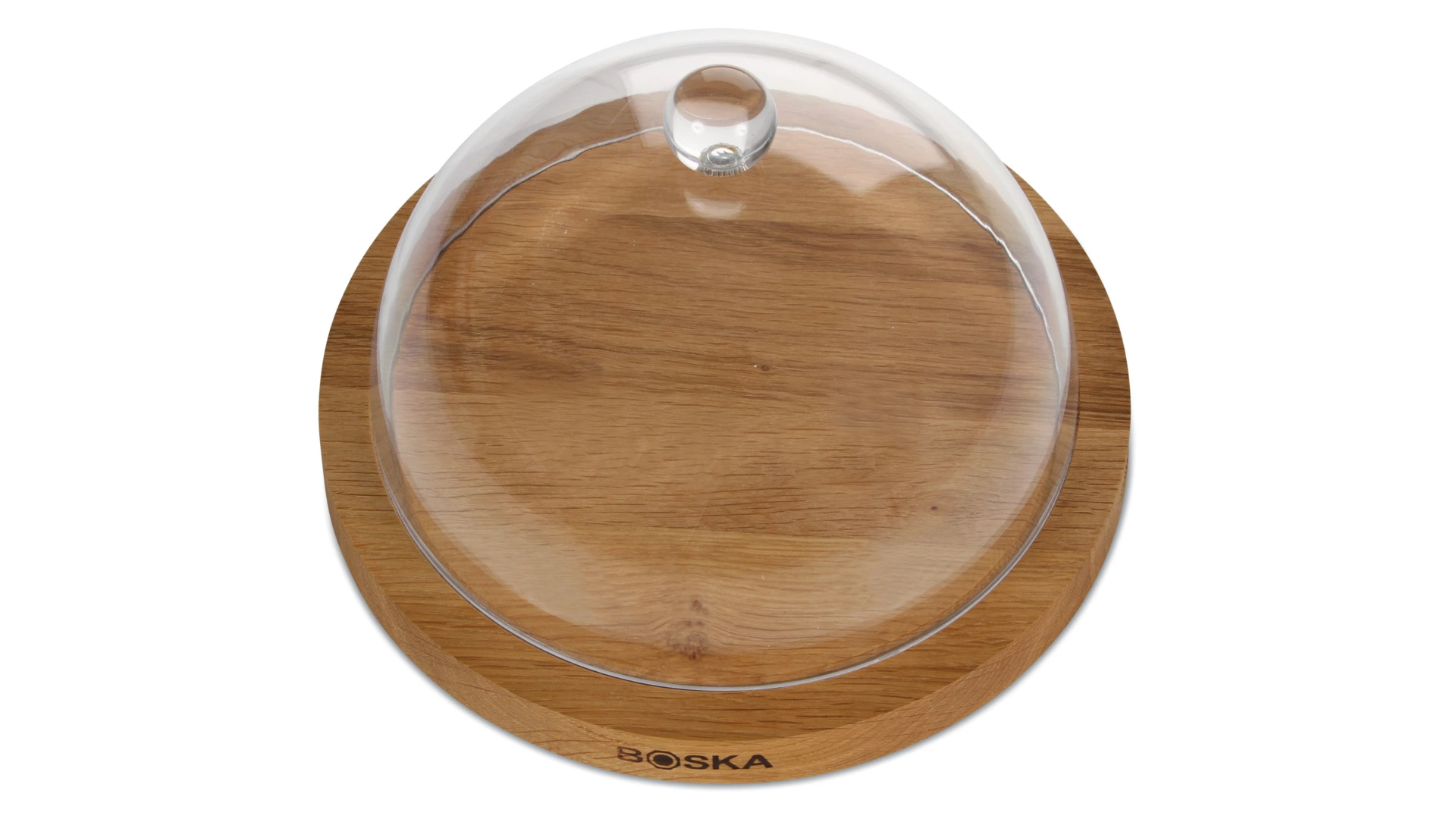 Доска сервировочная с крышкой Boska Друзья d25см, дуб, пластик, в п/к