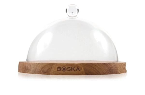 Доска сервировочная с крышкой Boska Друзья d25см, дуб, пластик, в п/к