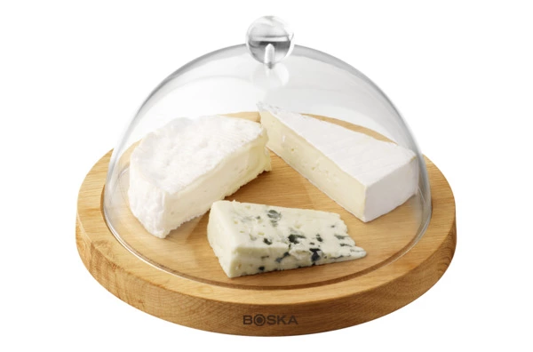 Доска сервировочная с крышкой Boska Друзья d25см, дуб, пластик, в п/к