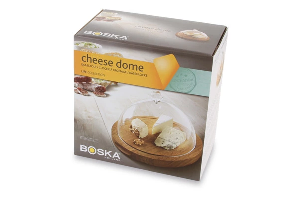 Доска сервировочная с крышкой Boska Друзья d25см, дуб, пластик, в п/к