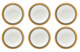 Набор чаш для десерта Noritake Одесса Кобальт Золотой кант 15,5 см, 6 шт