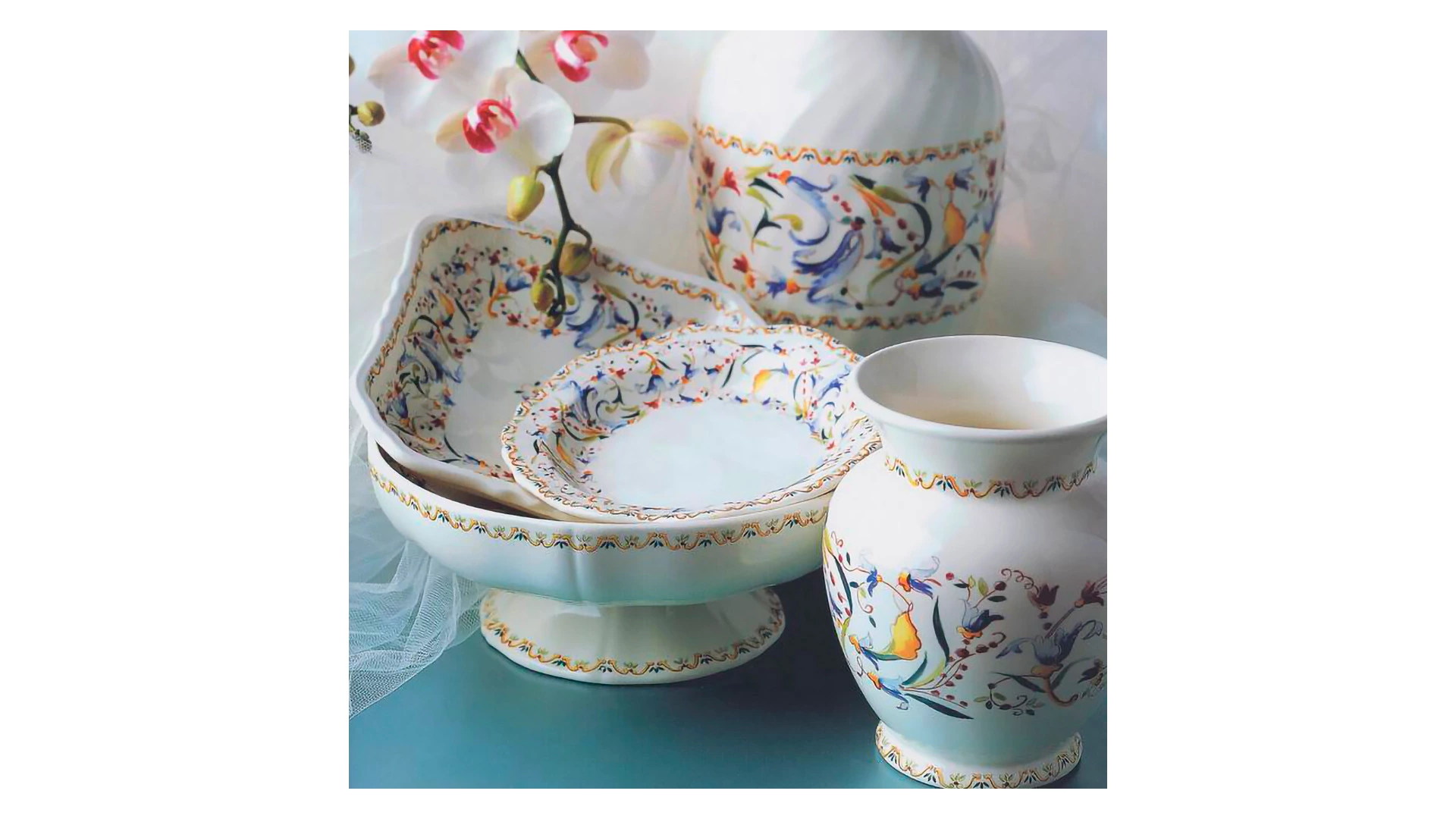 Набор салатников круглых Gien Тоскана 17,8 см, 2 шт, фаянс