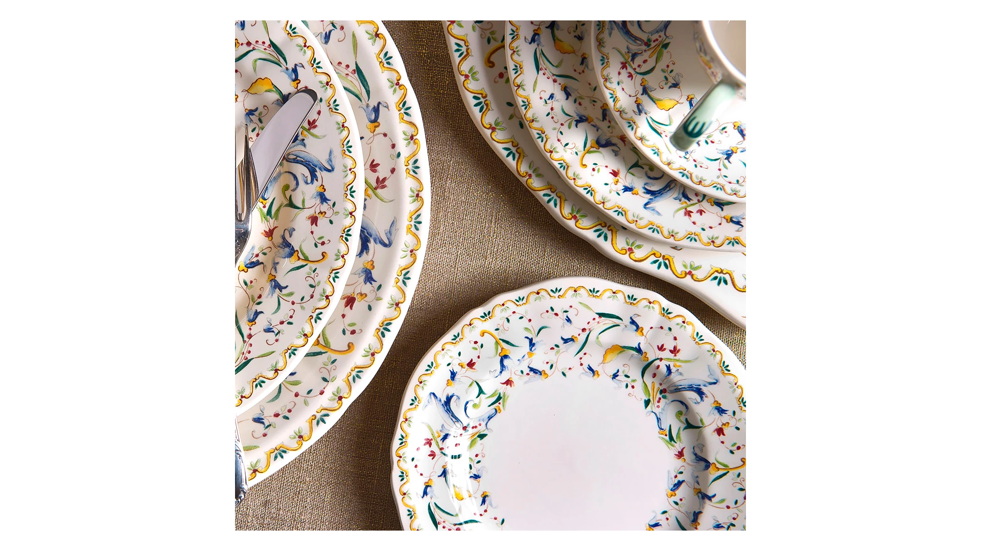 Набор салатников круглых Gien Тоскана 17,8 см, 2 шт, фаянс