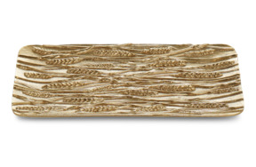 Блюдо прямоугольное Michael Aram Золотая пшеница 26x15 см, золотистое