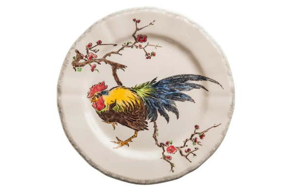 Тарелка обеденная Gien Петух 26,5 см, фаянс