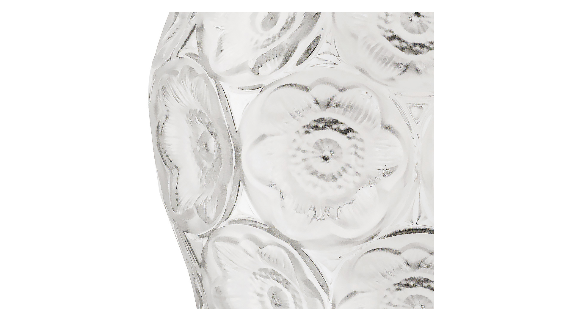 Ваза Lalique Anemones, хрусталь