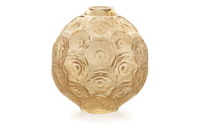 Ваза для одного цветка Lalique Anemones, хрусталь, золотой