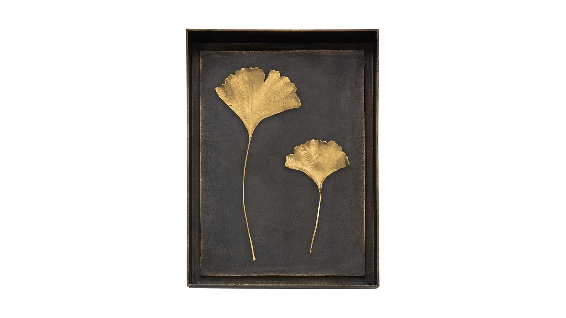 Панно Michael Aram Бабочки Гинкго 26х35 см, золотистое