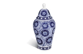 Ваза Meissen 24см с крышкой Синие цветы (лим.вып.88/100, 2011г.)