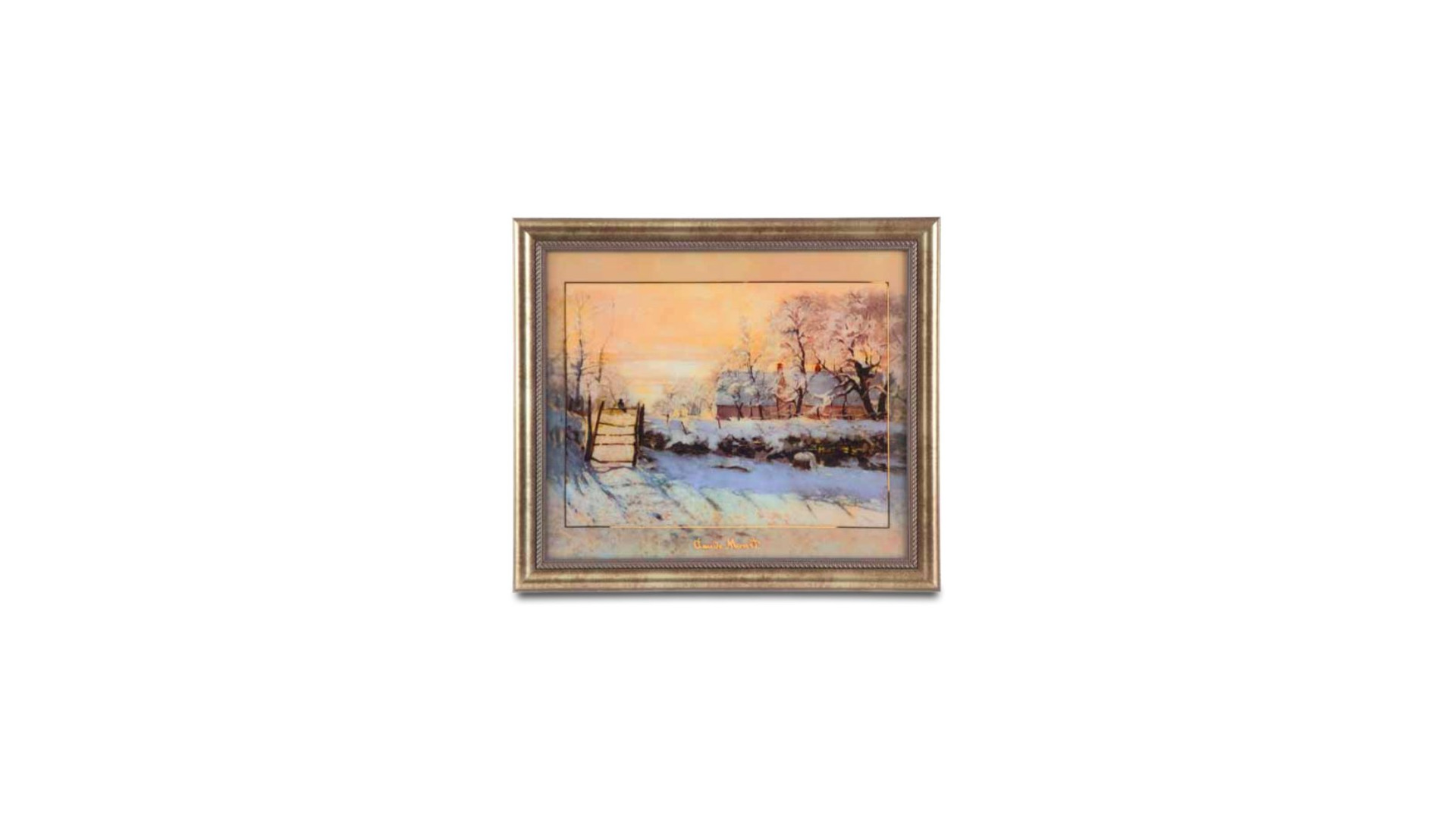 Картина Goebel Зимний пейзаж 60х52,5 см, фарфор твердый