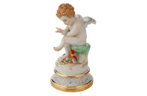 Фигурка Meissen Купидон-философ, Генрих Швабе, 1877-1880 гг 17 см, п/к