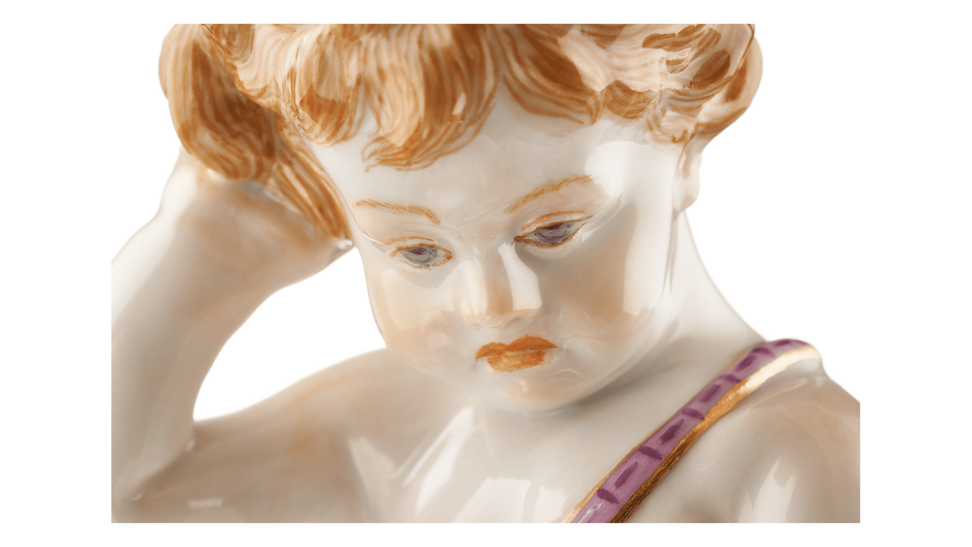 Фигурка Meissen Разочарованный купидон с корзинкой 18 см, Генрих Швабе, 1877-1880 гг