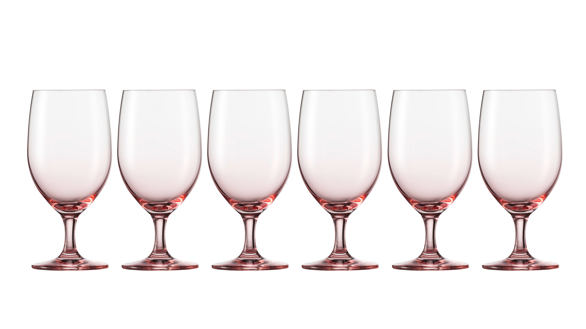 Набор бокалов для воды Zwiesel Glas Прикосновение цвета 453 мл, 6 шт, красный