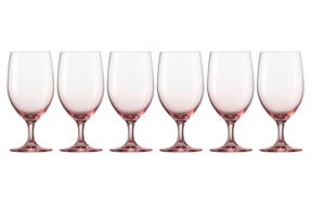 Набор бокалов для воды Zwiesel Glas Прикосновение цвета 453 мл, 6 шт, красный