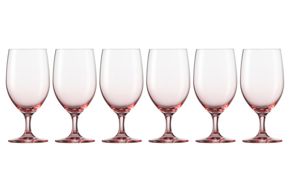 Набор бокалов для воды Zwiesel Glas Прикосновение цвета 453 мл, 6 шт, красный