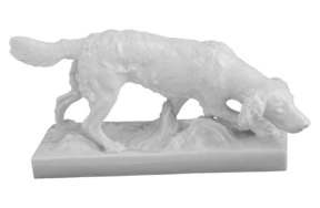 Фигурка Meissen 8,5 см Немецкий пойнтер, Отто Ярл, 1904 г