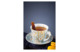 Чашка чайная с блюдцем Dunoon Аква Айлей 350 мл, фарфор костяной