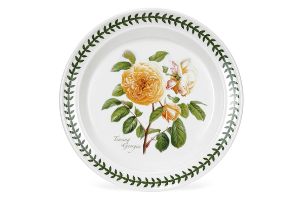 Тарелка пирожковая Portmeirion Ботанический сад Розы Джорджия жёлтая роза 18 см