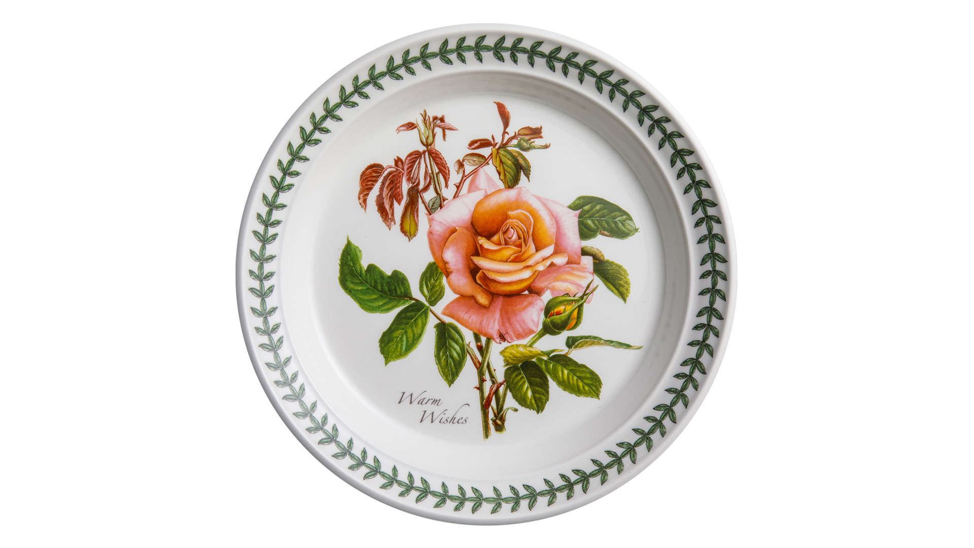 Тарелка пирожковая Portmeirion Ботанический сад Розы Наилучшие пожелания чайная роза 15 см