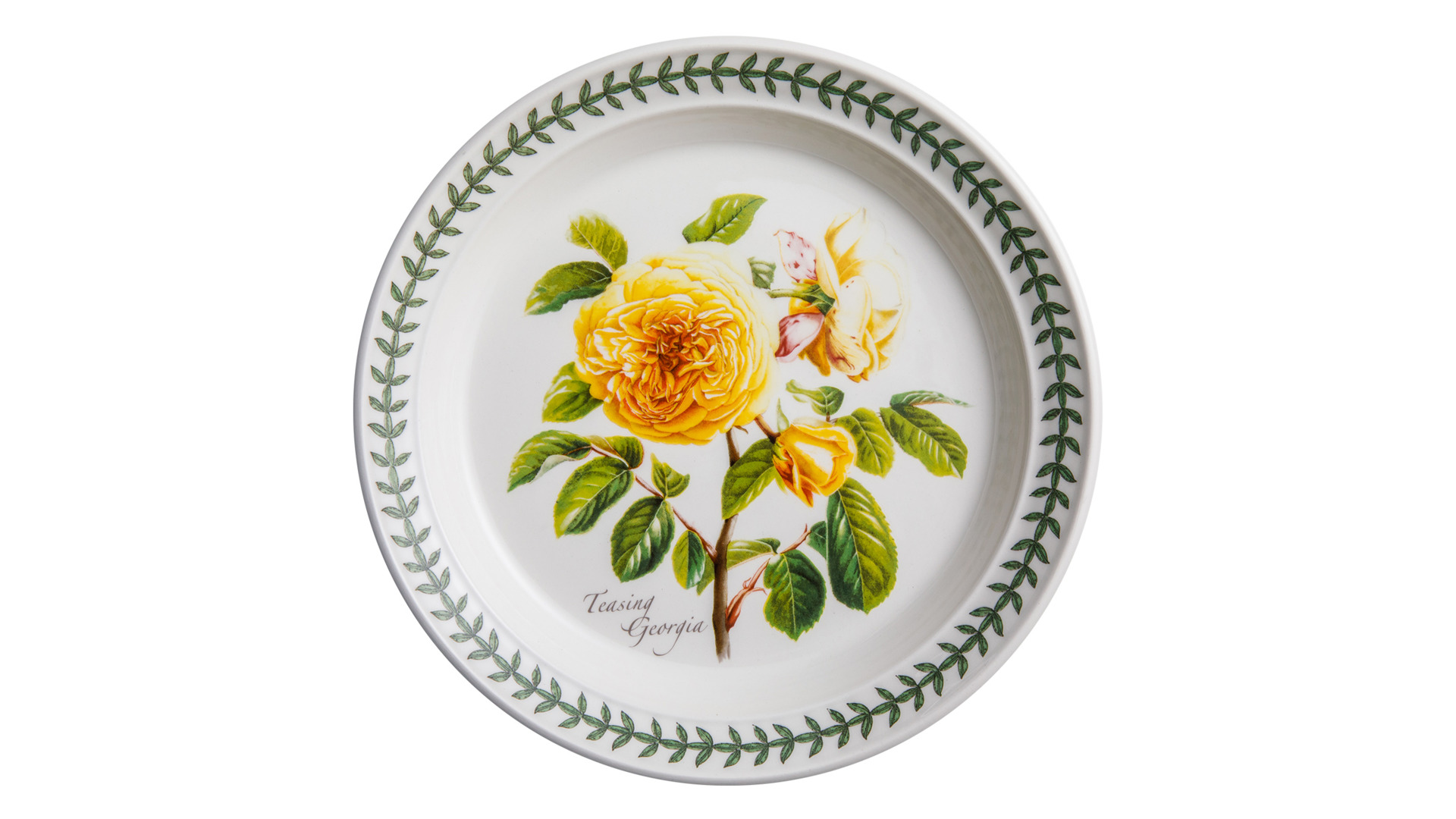 Тарелка закусочная Portmeirion Ботанический сад Розы Джорджия жёлтая роза 20 см