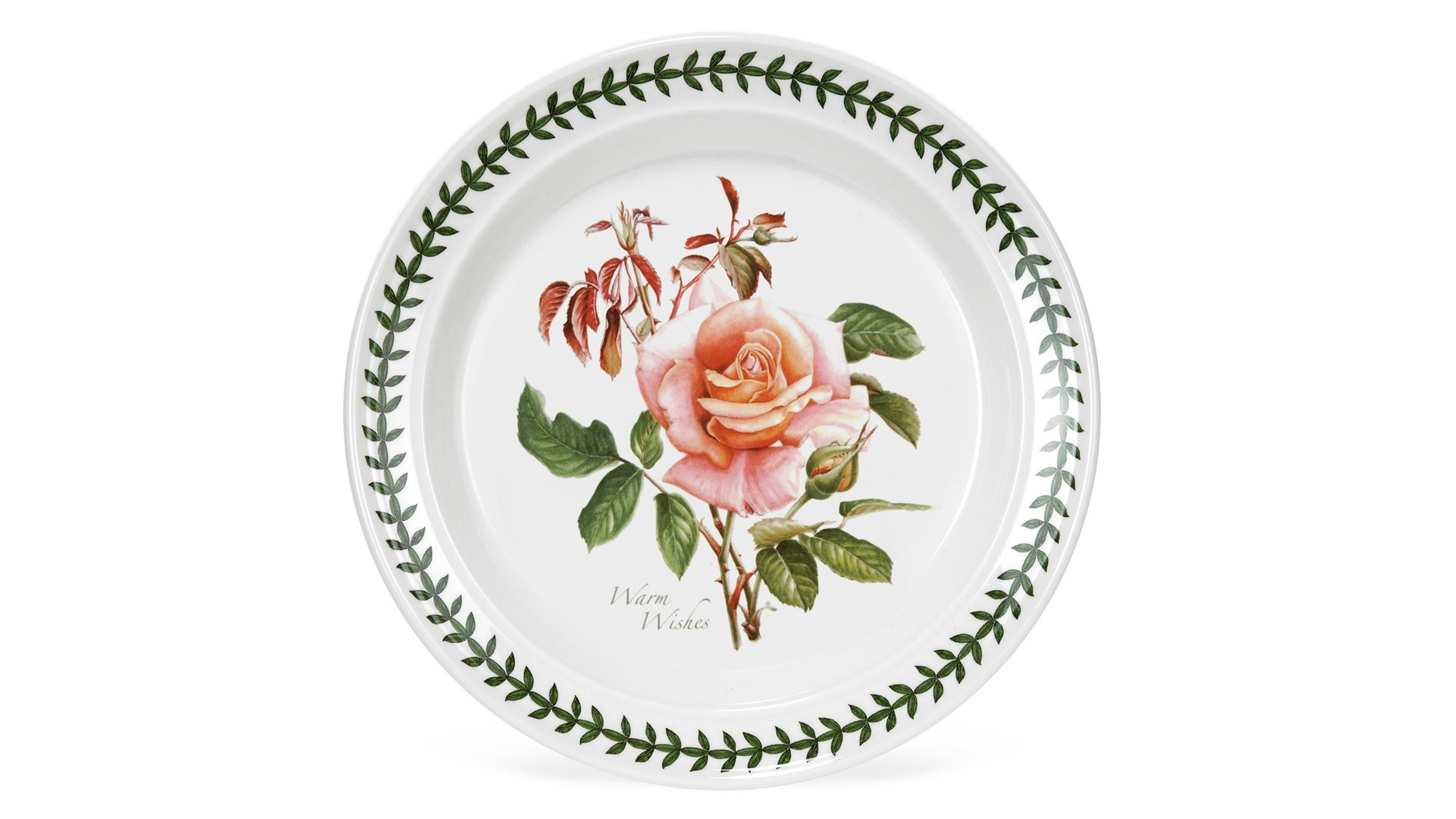 Тарелка закусочная Portmeirion Ботанический сад Розы Наилучшие пожелания чайная роза 20 см