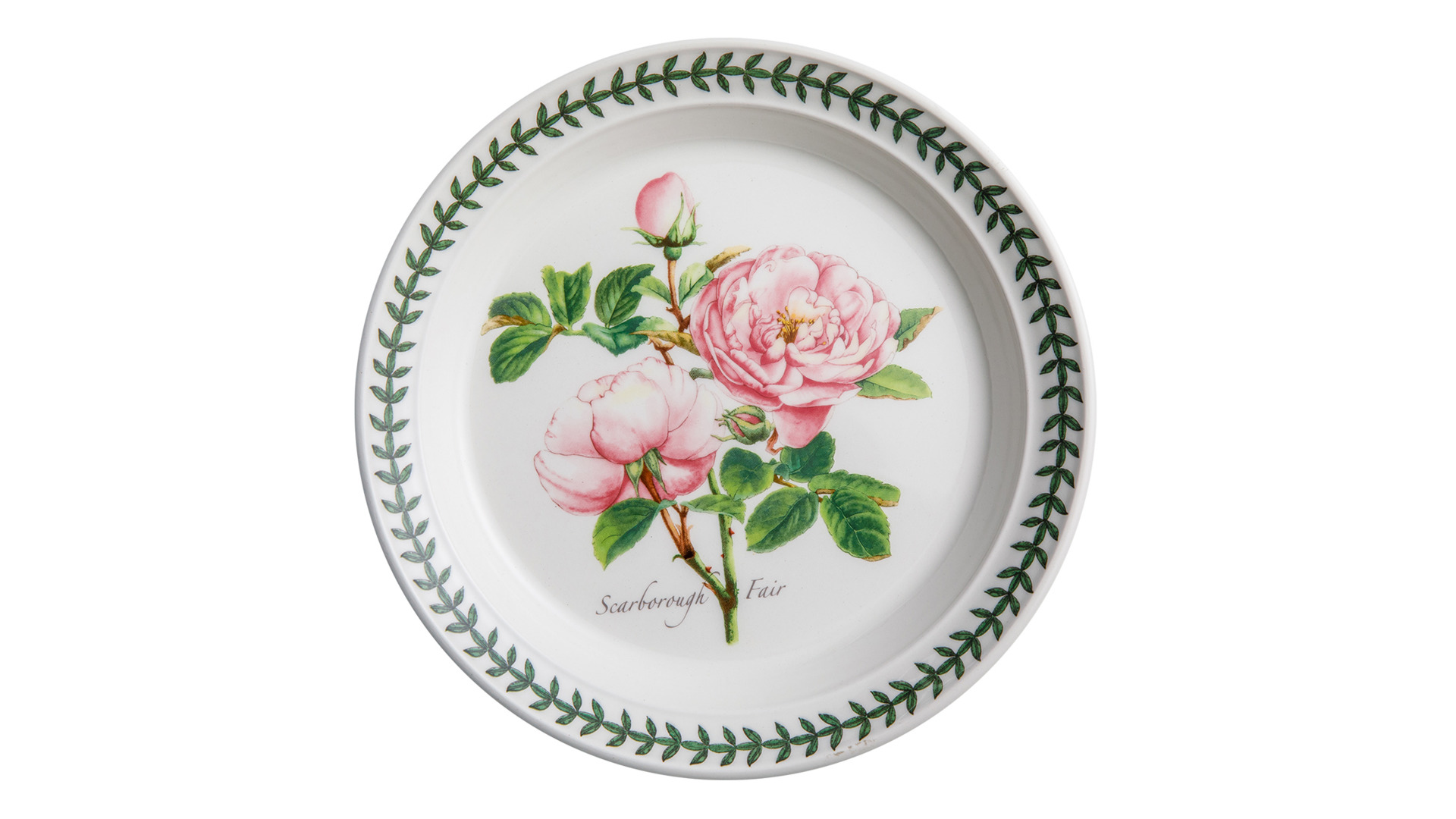 Тарелка обеденная Portmeirion Ботанический сад Розы Скаборо розовая роза 26,5 см