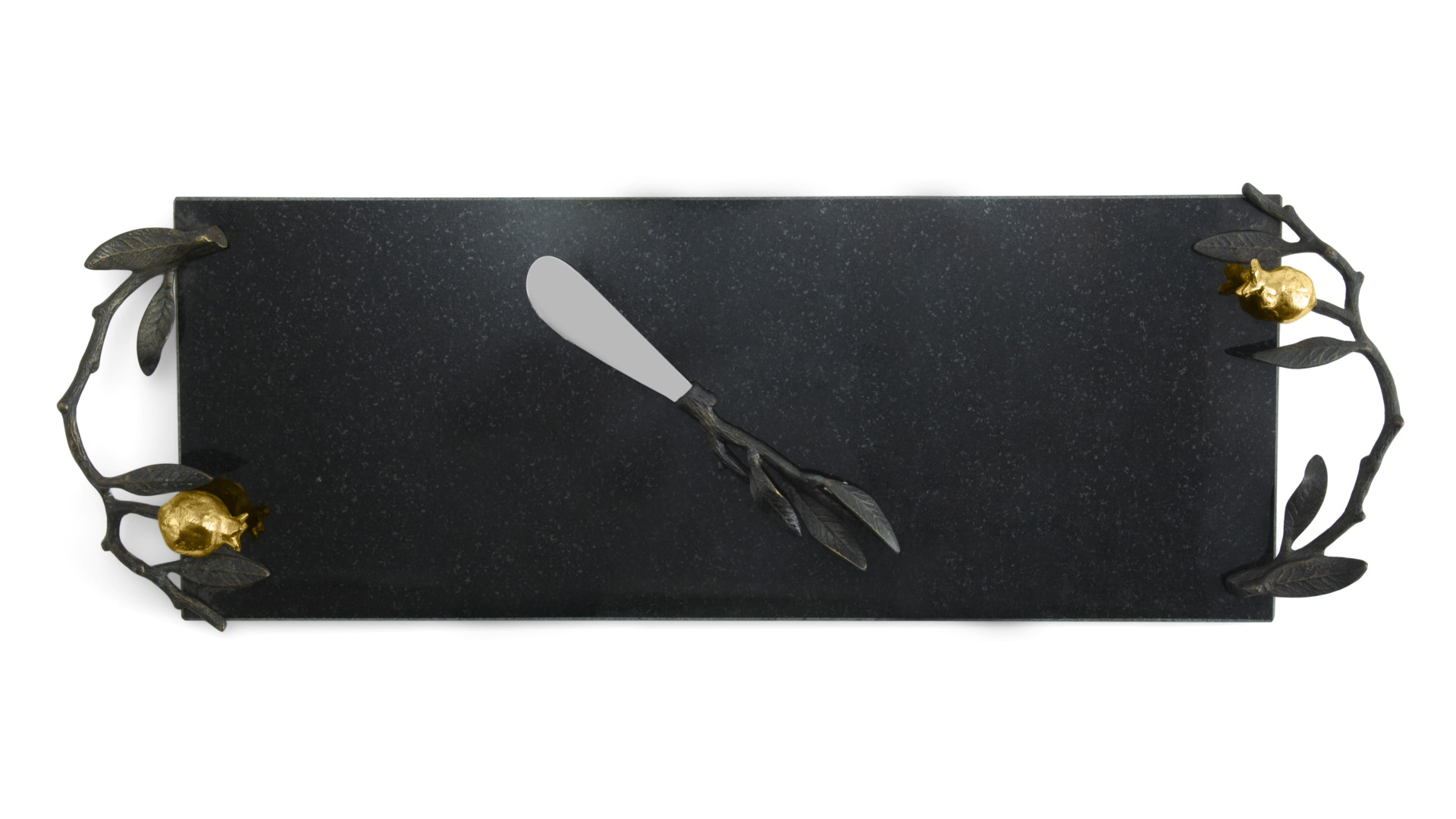 Доска для сыра с ножом Michael Aram Гранат 44х15 см, гранит