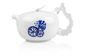 Чайник Rosenthal Пейзаж Шибори 1,25л, фарфор (кобальт)