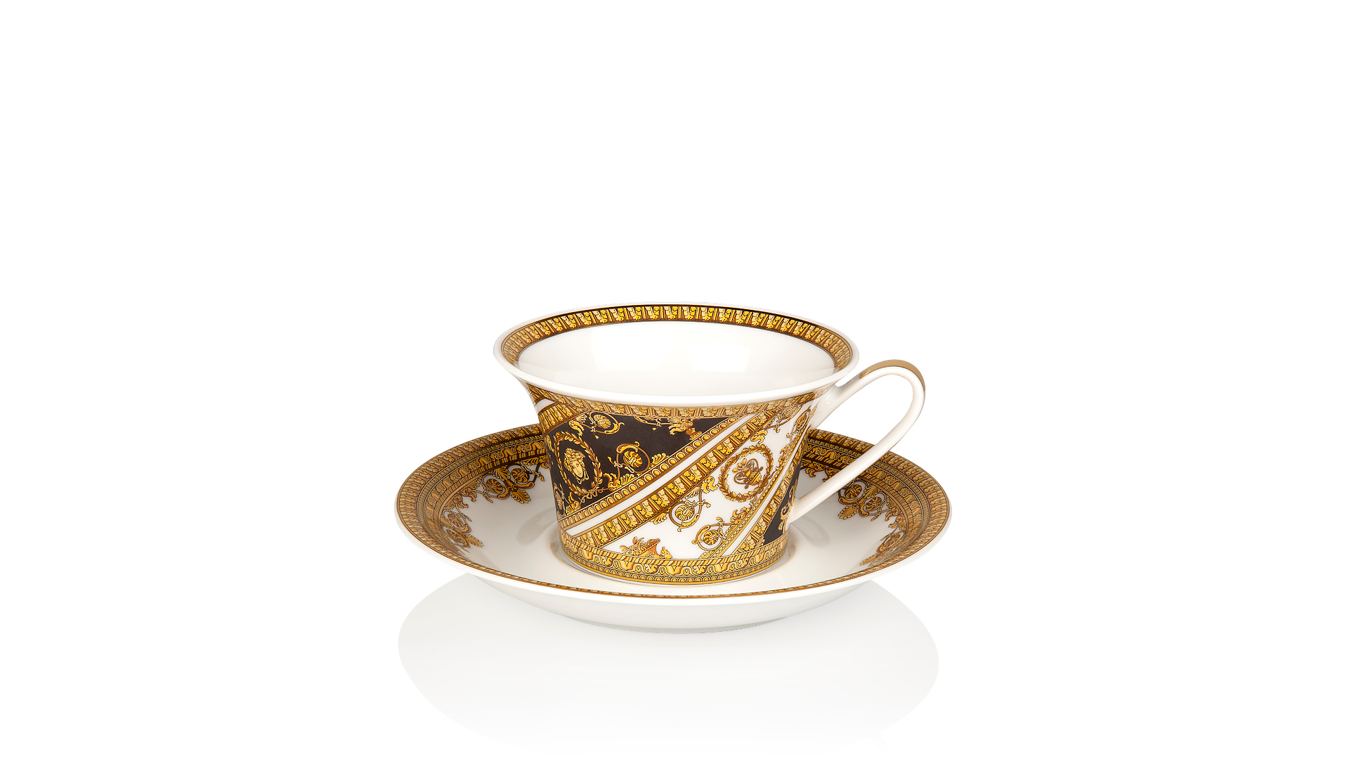 Чашка чайная с блюдцем Rosenthal Versace Моя любовь-барокко 220мл, фарфор