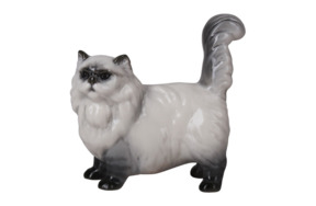 Скульптура ИФЗ Персидский кот Тафиния, фарфор твердый