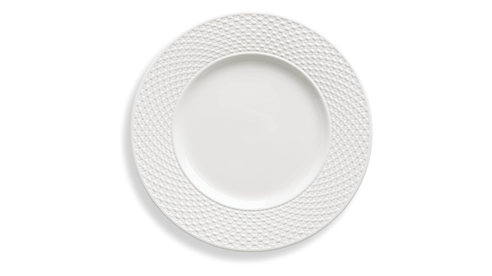 Тарелка обеденная Lenox Праздник 365, рельеф 25,4 см, белая