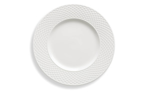 Тарелка обеденная Lenox Праздник 365, рельеф 25,4 см, белая