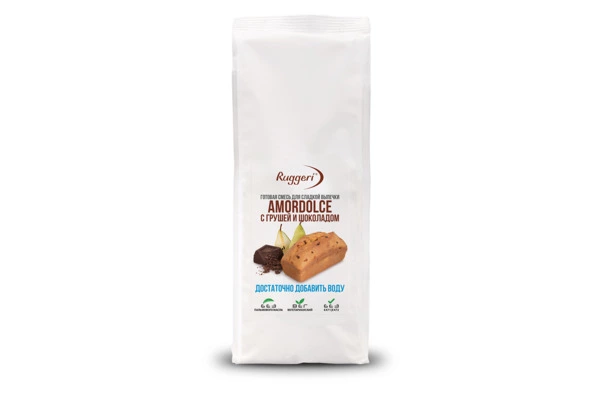 Готовая смесь для сладкой выпечки Ruggeri Amordolce с грушей и шоколадом 400 г