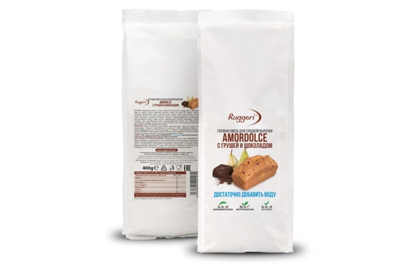 Готовая смесь для сладкой выпечки Ruggeri Amordolce с грушей и шоколадом 400 г