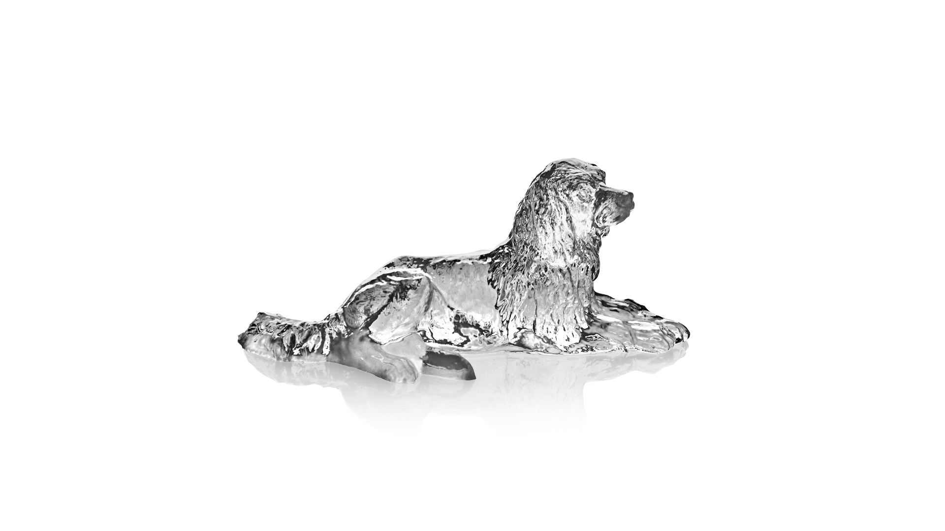Фигурка Cristal de Paris Собака лежащая 6х10 см