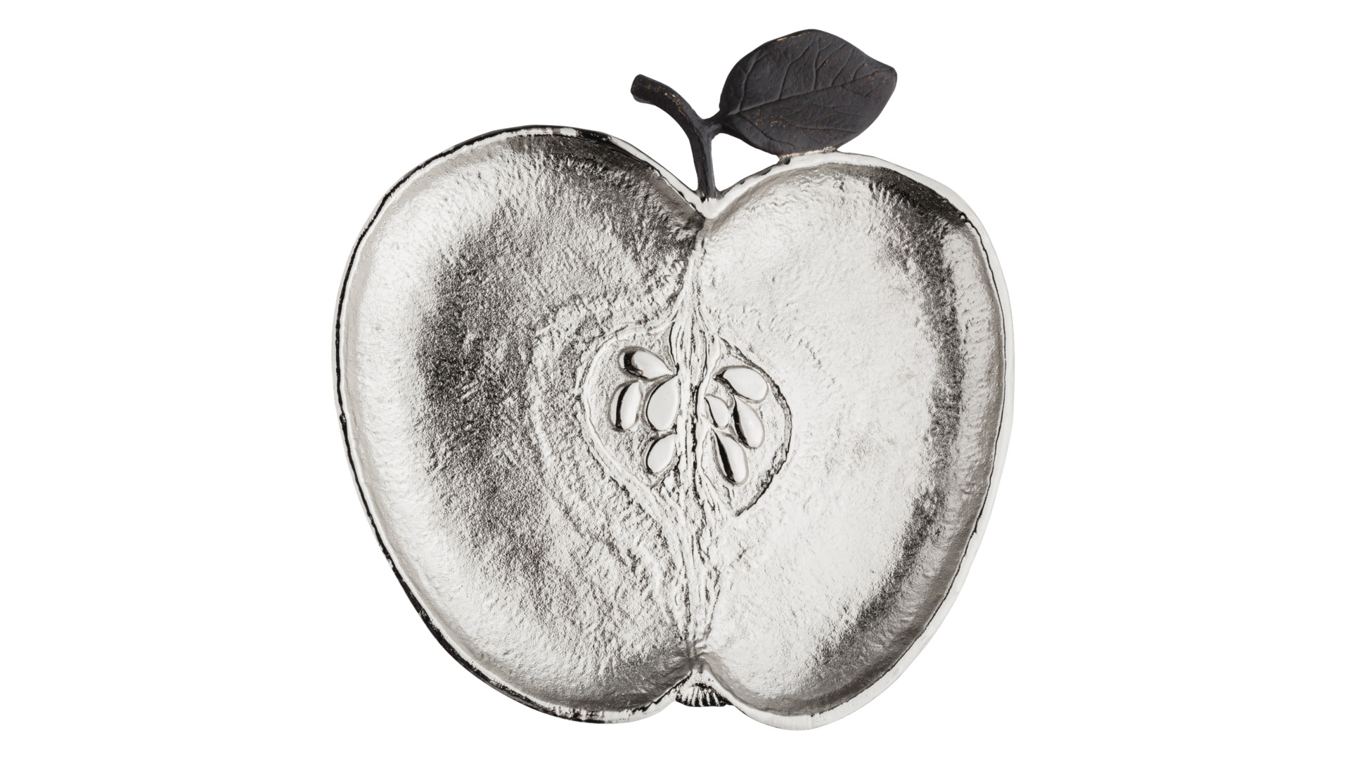 Блюдо-яблоко Michael Aram Серебряное яблоко 25 см
