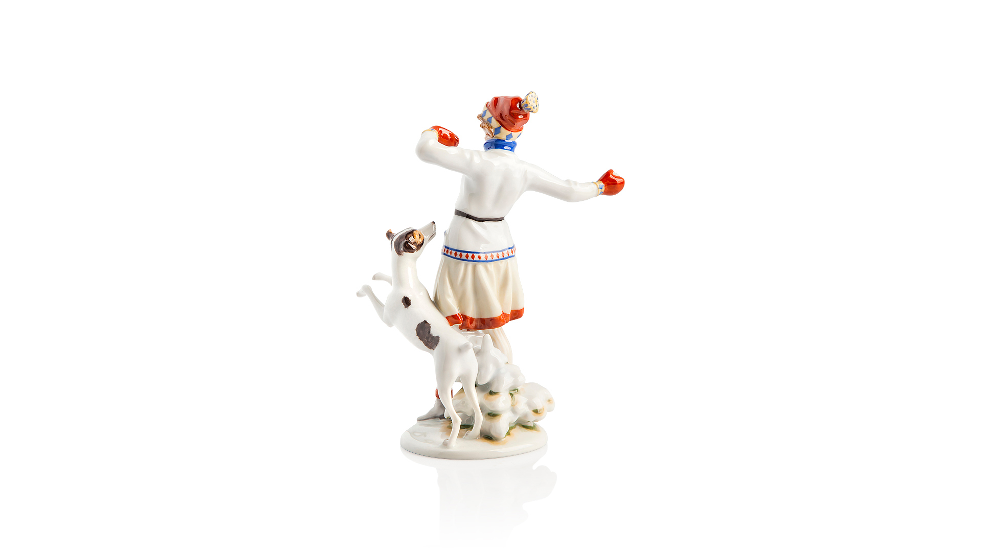 Фигурка Augarten Девочка, играющая в снежки, 15,5 см