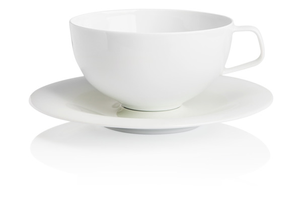Чашка чайно-кофейная с блюдцем Furstenberg Флюен. Идеальные линии 300 мл