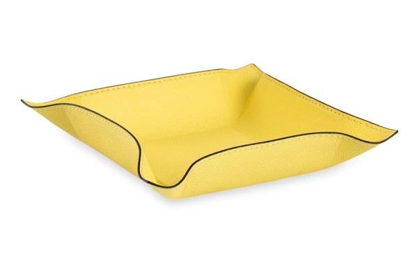 Мелочница квадратная GioBagnara 20x20 см, лимонная