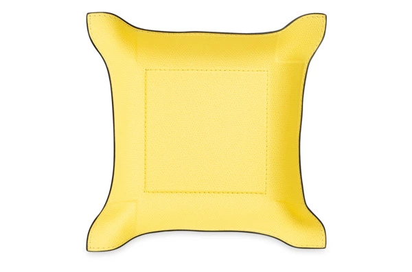 Мелочница квадратная GioBagnara 20x20 см, лимонная