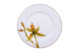 Тарелка плоская ИФЗ Желтая орхидея Стандартная 20 см, фарфор костяной